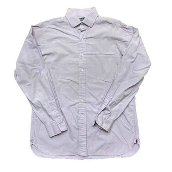 Polo Ralph Lauren Vintage Casual Lilac Purple Button Down Shirt Men's Size 16/L - Picture 1 of 7